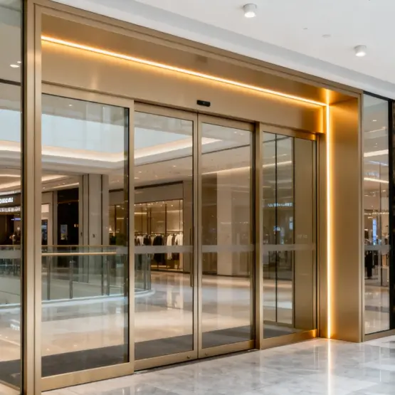 Ηλεκτρικές πόρτες από κράμα αλουμινίου