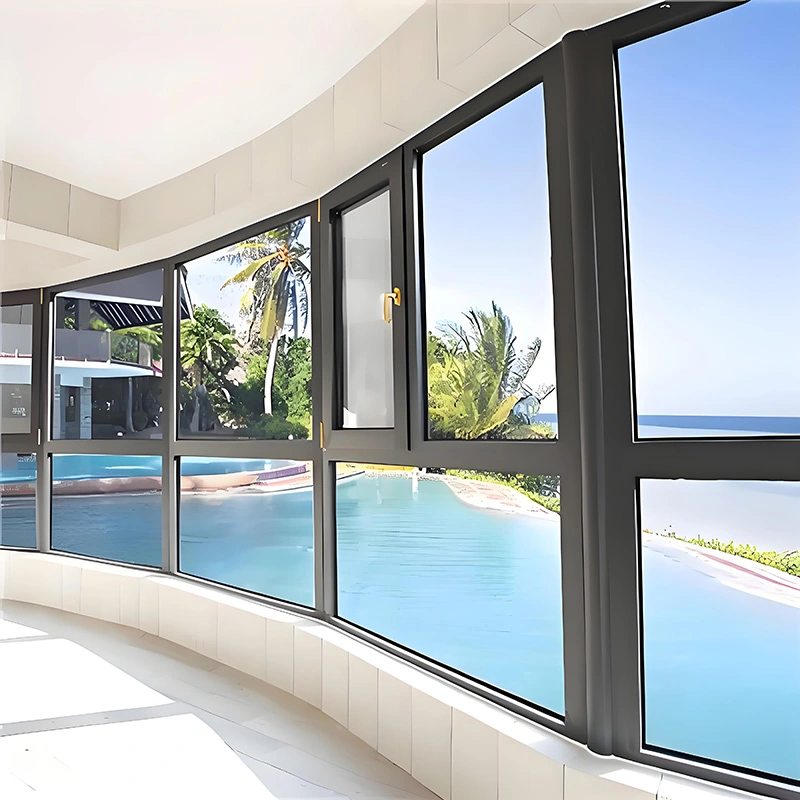 Ανοιγόμενα παράθυρα από κράμα αλουμινίου προς τα μέσα